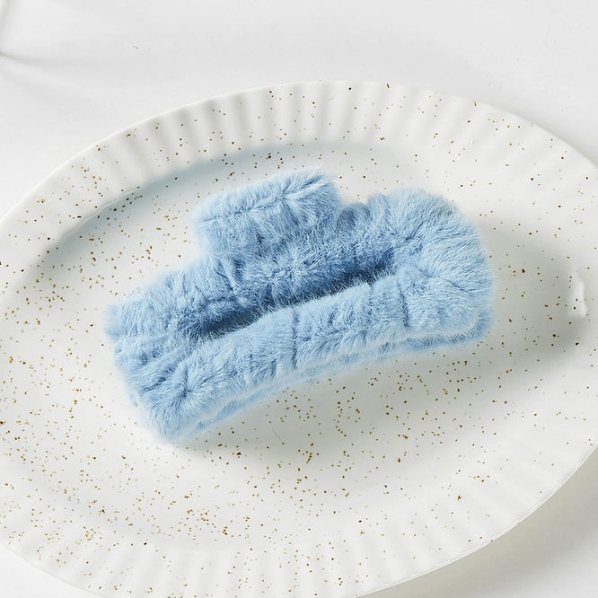 Fuzzy Large Hair Clip