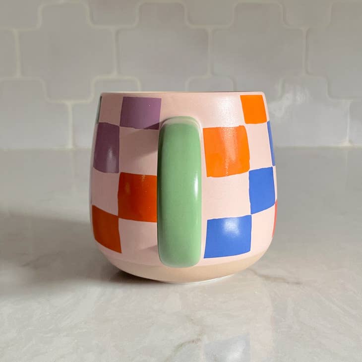 Molly Checkered Mug