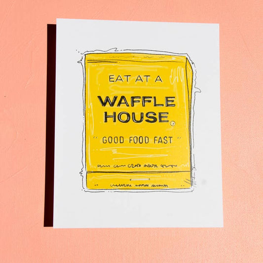 Waffle House Matchbox Print