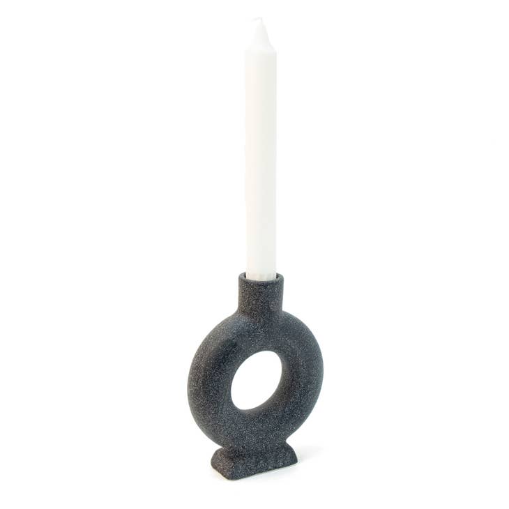 Speckled Ceramic Candlestick Holder